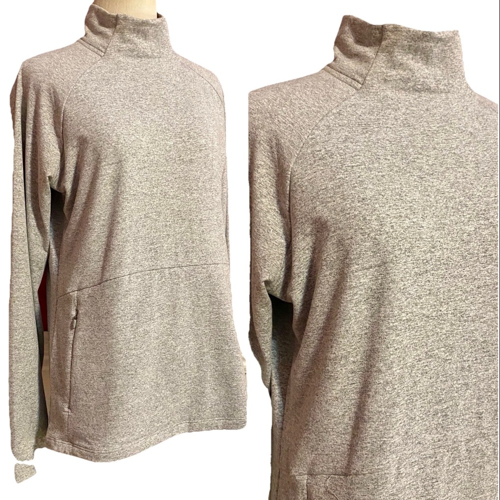 Gray Kyodan Outdoor Long Sleeve Pullover Top, Heather Gray, Size Medium NEW